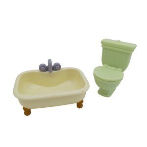 Bluey's Family Home Playset Replacements Toilet Bathtub Tub Furniture Bathroom